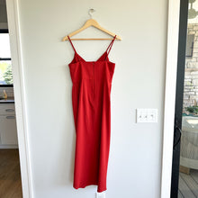 Load image into Gallery viewer, Lulus Reinette Rust Red Midi Dress S
