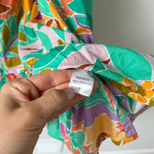 Load image into Gallery viewer, House Of Harlow 1960 Floral Print Flutter Sleeve Mini Dress Green Multi S
