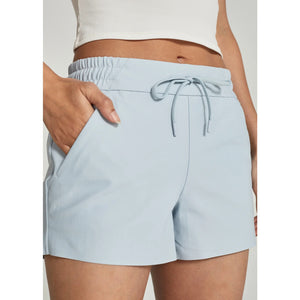 7 Diamonds Infinity Drawstring Waist Shorts Ice Blue L NWT