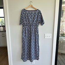 Load image into Gallery viewer, Gretchen Scott Surf&#39;s Up Dress Lucy in The Sky Navy XL NWT
