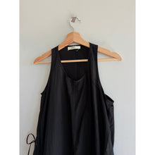 Load image into Gallery viewer, 6397 Sleeveless Scoop Neck Drawcord Waist Maxi Dress Black L
