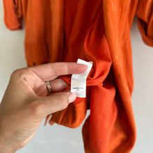 Load image into Gallery viewer, ST. JOHN Silken Suede Slouchy Strap Sleeve Jacket Soft Sienna Orange NWT
