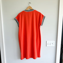 Load image into Gallery viewer, Peace of Cloth Quinn Short Sleeve 1/4 Zip Dress Orange L NWT
