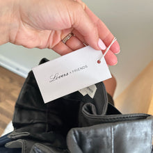 Load image into Gallery viewer, Lovers And Friends Zeal Leather High Rise Belted Paperbag Pants Black S
