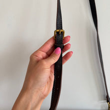 Load image into Gallery viewer, Fossil Pebbled Leather Zip-Around Crossbody Bag Black
