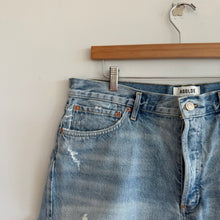 Load image into Gallery viewer, Agolde Parker Distressed Denim High Rise Cut Off Shorts Blue 32
