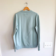 Load image into Gallery viewer, Coach Spring Doodle Dream Embroidered Crew Neck Sweatshirt Powder Blue M NWT
