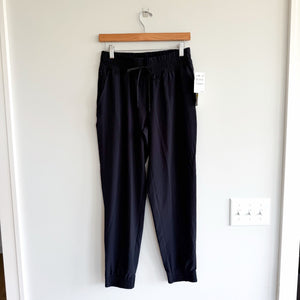 Zella Drawstring Waist High Rise Activewear Jogger Black S NWT