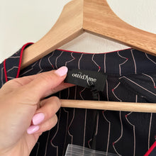 Load image into Gallery viewer, OTTOD&#39;AME Patterned Long Sleeve V-Neck Midi Dress Navy 6
