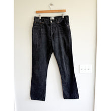 Load image into Gallery viewer, Agolde Lana Mid Rise Button-Fly Front Denim Straight Jeans Black 29
