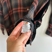 Load image into Gallery viewer, Johnny Was Artemis Velvet Embroidered Back Plaid Button Up Shirt Black Red S NWT
