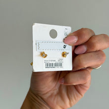 Load image into Gallery viewer, Madewell Knotted Medium Stud Earrings Gold One Size NWT
