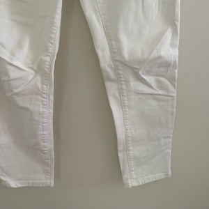 Current Elliott Skinny Denim Jeans Pockets White 26