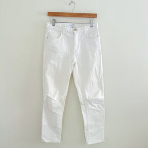 Current Elliott Skinny Denim Jeans Pockets White 26